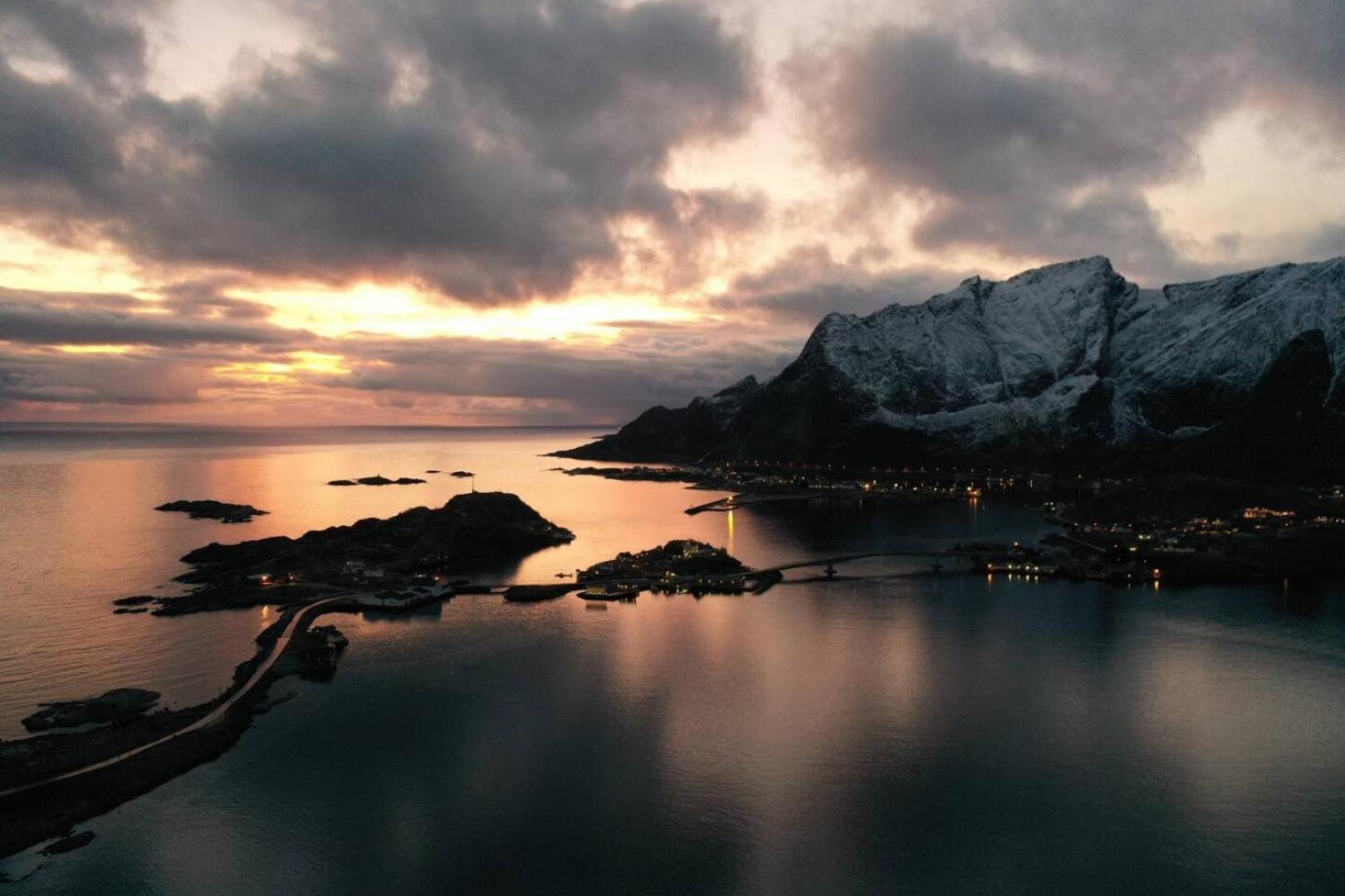 Lofoten Panoramic Luxury Home With Sauna Moskenes Eksteriør billede